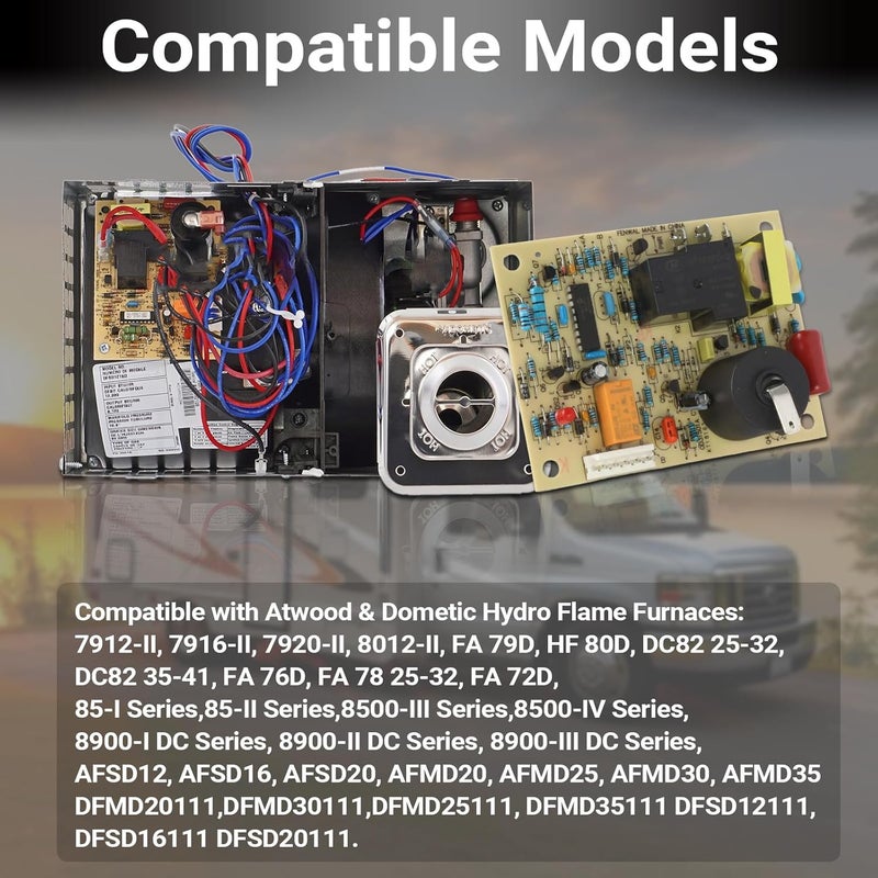 CHYKUANG New Upgrade 31501 RV Furnace Ignition Control Board Compatible with Atwood/Dometic Hydro Flame Corp 8531-IV,8535-III,7920-II, AFMD, DFMD and more, Replacement Parts # 33488 33727 - Image 2